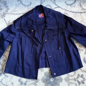 Forever21 F21 Navy Blue Utility Jacket - Size M